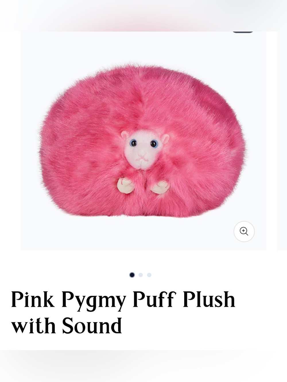 NWT Harry Potter Pink Pygmy Puff Plush Toy w. Sound - Kids Toys! Cute! @6”